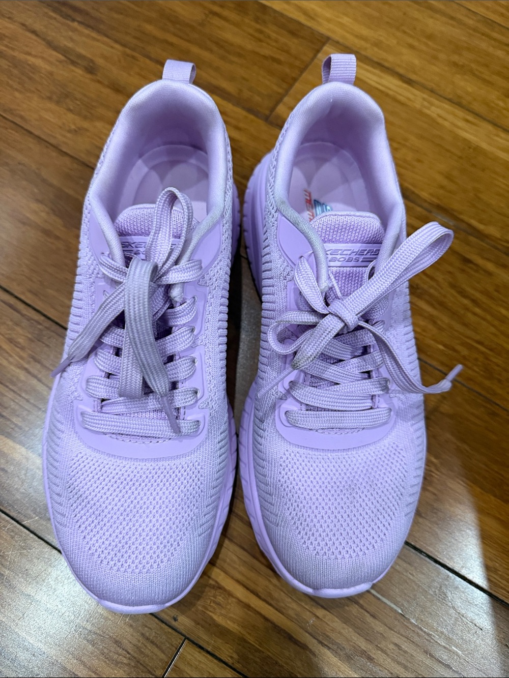 Skechers Women's BOBS Sport Squad Chaos Light Purple Women's Sneakers 6 US - Picture 2 of 6